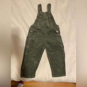 Zara Kids Olive Corduroy Overalls